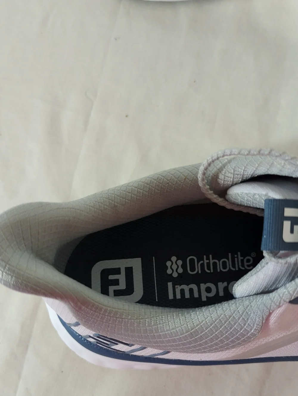FootJoy Men's White and Blue Golf Ortholite Impressions Size 15M